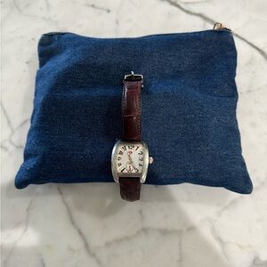 Authentic Women’s Michele Mini Urban Dress Watch with Alligator Band